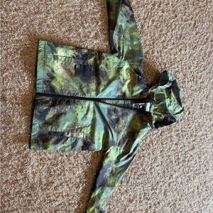Burton Kids Green & Black Camo Rain Jacket